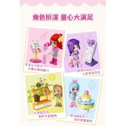QMAN ENLIGHTEN KEEPPLEY 31019-3 CĂN PHÒNG NGỌT NGÀO bộ đồ chơi xếp lắp ráp ghép mô hình Girl CHERRY Con Gái