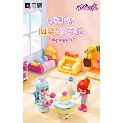 QMAN ENLIGHTEN KEEPPLEY 31019-4 PHÒNG NGƯỜI YÊU HOA bộ đồ chơi xếp lắp ráp ghép mô hình Girl CHERRY Con Gái