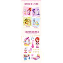 QMAN ENLIGHTEN KEEPPLEY 31019-4 PHÒNG NGƯỜI YÊU HOA bộ đồ chơi xếp lắp ráp ghép mô hình Girl CHERRY Con Gái