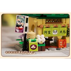 PANTASY 86505 CẢNH PHỐ NHỎ KUNG FU PANDA CỬA HÀNG ABAO bộ đồ chơi xếp lắp ráp ghép mô hình Movie & Game Phim Và Trò Chơi 300 khối