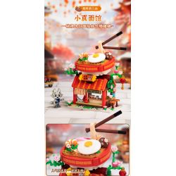 PANTASY 86506 CẢNH PHỐ NHỎ KUNG FU PANDA CỬA HÀNG MÌ XIAO ZHEN bộ đồ chơi xếp lắp ráp ghép mô hình Movie & Game Phim Và Trò Chơi 300 khối