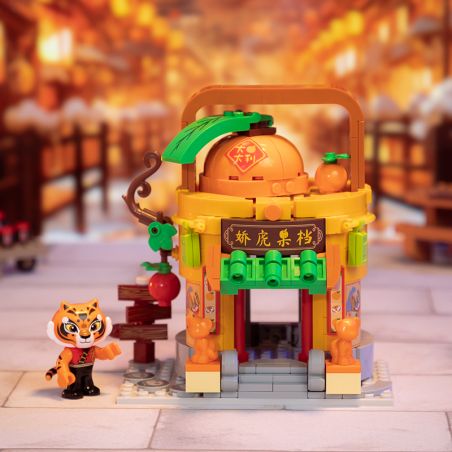 PANTASY 86508 CẢNH PHỐ NHỎ KUNG FU PANDA QUẦY TRÁI CÂY HỔ bộ đồ chơi xếp lắp ráp ghép mô hình Movie & Game Phim Và Trò Chơi 300 khối