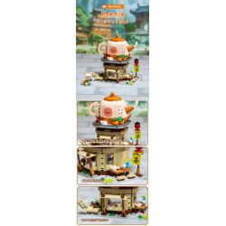 PANTASY 86507 CẢNH PHỐ NHỎ KUNG FU PANDA QUÁN TRÀ SHIFU bộ đồ chơi xếp lắp ráp ghép mô hình Movie & Game Phim Và Trò Chơi 300 khối