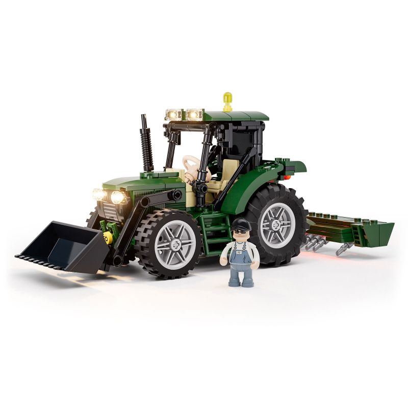 LUMIBRICKS FUNWHOLE F9205 9205 MÁY KÉO bộ đồ chơi xếp lắp ráp ghép mô hình City Thành Phố 367 khối