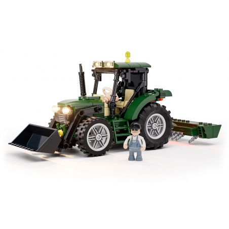 LUMIBRICKS FUNWHOLE F9205 9205 MÁY KÉO bộ đồ chơi xếp lắp ráp ghép mô hình City Thành Phố 367 khối