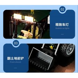 LUMIBRICKS FUNWHOLE F9205 9205 MÁY KÉO bộ đồ chơi xếp lắp ráp ghép mô hình City Thành Phố 367 khối