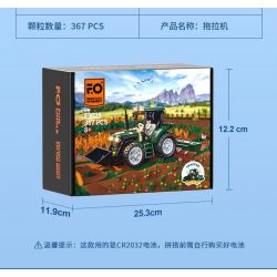 LUMIBRICKS FUNWHOLE F9205 9205 MÁY KÉO bộ đồ chơi xếp lắp ráp ghép mô hình City Thành Phố 367 khối