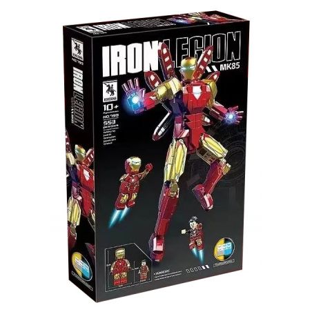 RENZAIMA 799 NGƯỜI SẮT MK85 bộ đồ chơi xếp lắp ráp ghép mô hình Super Heroes IRON LEGION MK85 Siêu Nhân Anh Hùng 553 khối
