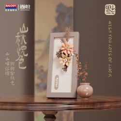 BALODY 21225 LINGLONG FU MÀU SẮC VUI TƯƠI CỦA NHỮNG NGỌN ĐỒI bộ đồ chơi xếp lắp ráp ghép mô hình Arts & Crafts FLOWER POWER