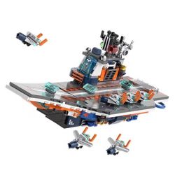 JAKI JK8562 8562 CHIẾN TRƯỜNG SIÊU TÀU SÂN BAY HẠT NHÂN bộ đồ chơi xếp lắp ráp ghép mô hình Military Army HYPER NUCLEAR AIRCRAFT CARRIER Quân Sự Bộ Đội