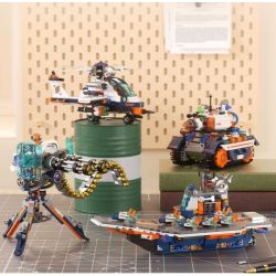 JAKI JK8562 8562 CHIẾN TRƯỜNG SIÊU TÀU SÂN BAY HẠT NHÂN bộ đồ chơi xếp lắp ráp ghép mô hình Military Army HYPER NUCLEAR AIRCRAFT CARRIER Quân Sự Bộ Đội