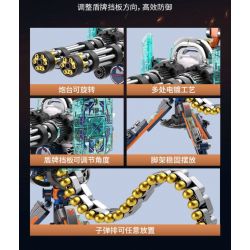 JAKI JK8563 8563 CHIẾN TRƯỜNG SÚNG MÁY HẠNG NẶNG SIÊU LASER bộ đồ chơi xếp lắp ráp ghép mô hình Military Army SUPER LASER HEAVY MACHINE GUN Quân Sự Bộ Đội