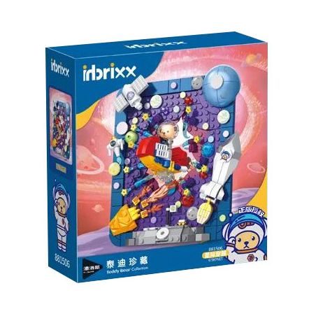INBRIXX 881506 GẤU BÔNG TEDDY GIỮA CÁC VÌ SAO bộ đồ chơi xếp lắp ráp ghép mô hình TEDDY STAR TREK