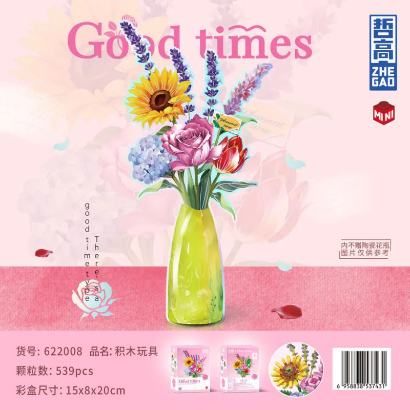 ZHEGAO 622008 THỜI GIAN TỐT bộ đồ chơi xếp lắp ráp ghép mô hình Creator GOOD TIMES Sáng Tạo 539 khối