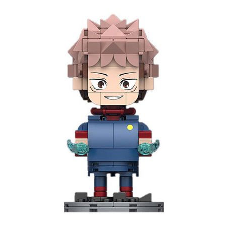 YOLOPARK 40005 TRẢ LẠI PHÉP THUẬT NHÂN VẬT XÂY DỰNG KNOTWEED HISAHITO bộ đồ chơi xếp lắp ráp ghép mô hình Movie & Game BIG HEAD BRICKS 01 Phim Và Trò Chơi