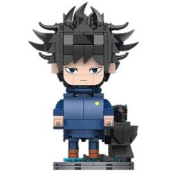 YOLOPARK 40006 TRẢ LẠI PHÉP THUẬT BÚP BÊ XÂY DỰNG FUSHIGURO MEGUMI bộ đồ chơi xếp lắp ráp ghép mô hình Movie & Game BIG HEAD BRICKS 03 Phim Và Trò Chơi