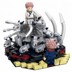 YOLOPARK 40009 TRẢ BÙA CẢNH CỦA SU NUO VÀ HIROHITO THE TIGER STICK bộ đồ chơi xếp lắp ráp ghép mô hình Movie & Game BRICKS SCENE 01 Phim Và Trò Chơi