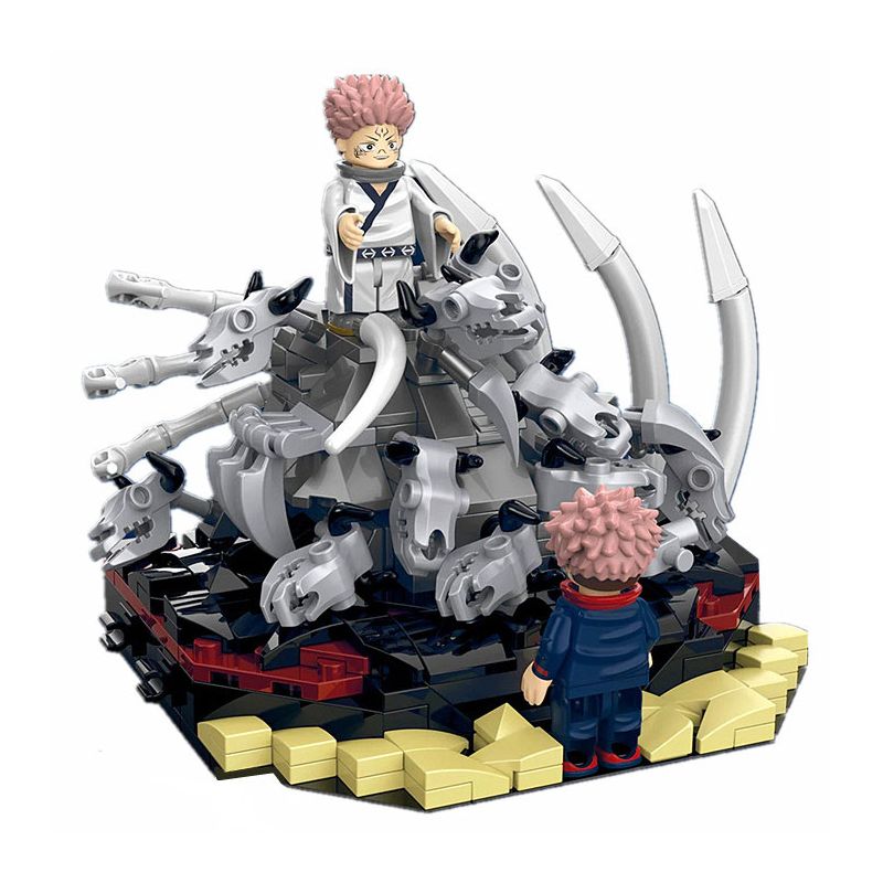 YOLOPARK 40009 TRẢ BÙA CẢNH CỦA SU NUO VÀ HIROHITO THE TIGER STICK bộ đồ chơi xếp lắp ráp ghép mô hình Movie & Game BRICKS SCENE 01 Phim Và Trò Chơi