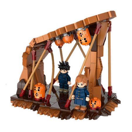 YOLOPARK 40010 PHÉP THUẬT HỒI ĐÁP CẢNH MEGUMI FUSHIGURO ROSE KUGIZAKI bộ đồ chơi xếp lắp ráp ghép mô hình Movie & Game BRICKS SCENE 03 Phim Và Trò Chơi