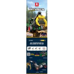 REOBRIX 22027 MÁY KÉO TRƯỢT bộ đồ chơi xếp lắp ráp ghép mô hình Technic LOG SKIDDER Kỹ Thuật Công Nghệ Cao Mô Hình Phương Tiện 1741 khối