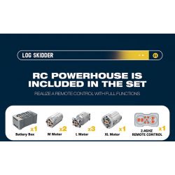 REOBRIX 22027 MÁY KÉO TRƯỢT bộ đồ chơi xếp lắp ráp ghép mô hình Technic LOG SKIDDER Kỹ Thuật Công Nghệ Cao Mô Hình Phương Tiện 1741 khối