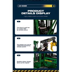 REOBRIX 22027 MÁY KÉO TRƯỢT bộ đồ chơi xếp lắp ráp ghép mô hình Technic LOG SKIDDER Kỹ Thuật Công Nghệ Cao Mô Hình Phương Tiện 1741 khối