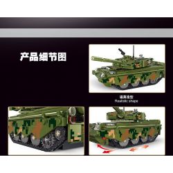 TYGOLL T4033 4033 BÌNH ĐIỀU KHIỂN TỪ XA 99A bộ đồ chơi xếp lắp ráp ghép mô hình Military Army Quân Sự Bộ Đội 676 khối