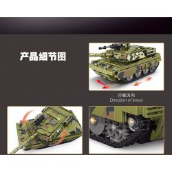 TYGOLL T4034 4034 XE TĂNG ĐIỀU KHIỂN TỪ XA M1A2 bộ đồ chơi xếp lắp ráp ghép mô hình Military Army Quân Sự Bộ Đội 676 khối