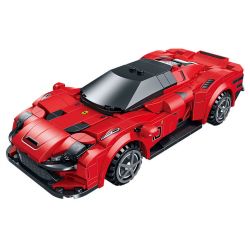 GAOMISI T4052 4052 FERRARI bộ đồ chơi xếp lắp ráp ghép mô hình Racers Đua Tốc Độ 379 khối