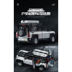 GULY 10620 LAND ROVER DEFENDER 110 XE ĐỊA HÌNH 1:8 tỷ lệ 1:8 bộ đồ chơi xếp lắp ráp ghép mô hình Technic WEISHI-110 OFF-ROAD Kỹ Thuật Công Nghệ Cao Mô Hình Phương Tiện 5268 khối