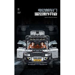GULY 10620 LAND ROVER DEFENDER 110 XE ĐỊA HÌNH 1:8 tỷ lệ 1:8 bộ đồ chơi xếp lắp ráp ghép mô hình Technic WEISHI-110 OFF-ROAD Kỹ Thuật Công Nghệ Cao Mô Hình Phương Tiện 5268 khối