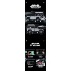 GULY 10620 LAND ROVER DEFENDER 110 XE ĐỊA HÌNH 1:8 tỷ lệ 1:8 bộ đồ chơi xếp lắp ráp ghép mô hình Technic WEISHI-110 OFF-ROAD Kỹ Thuật Công Nghệ Cao Mô Hình Phương Tiện 5268 khối