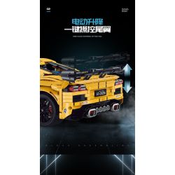 GULY 10622 TÀU HỘ TỐNG 1:8 tỷ lệ 1:8 bộ đồ chơi xếp lắp ráp ghép mô hình Technic KERVTTE SPORTCAR Kỹ Thuật Công Nghệ Cao Mô Hình Phương Tiện 3788 khối