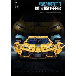 GULY 10622 TÀU HỘ TỐNG 1:8 tỷ lệ 1:8 bộ đồ chơi xếp lắp ráp ghép mô hình Technic KERVTTE SPORTCAR Kỹ Thuật Công Nghệ Cao Mô Hình Phương Tiện 3788 khối