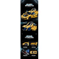 GULY 10622 TÀU HỘ TỐNG 1:8 tỷ lệ 1:8 bộ đồ chơi xếp lắp ráp ghép mô hình Technic KERVTTE SPORTCAR Kỹ Thuật Công Nghệ Cao Mô Hình Phương Tiện 3788 khối