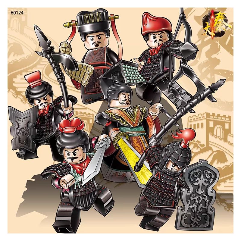 LWCK 60124 60132 LÍNH TẦN MINIFIGURES 6 LOẠI bộ đồ chơi xếp lắp ráp ghép mô hình Historical