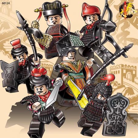 LWCK 60124 60132 LÍNH TẦN MINIFIGURES 6 LOẠI bộ đồ chơi xếp lắp ráp ghép mô hình Historical
