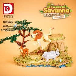 DK 6025 XAVAN bộ đồ chơi xếp lắp ráp ghép mô hình TROPICAL SAVANNA FOREST 755 khối