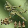 AMERICAN LEAGUE 98301 PHÁO PHÒNG KHÔNG 88MM CỦA ĐỨC TIÊM KÍCH P-38 MỸ bộ đồ chơi xếp lắp ráp ghép mô hình Military Army Quân Sự Bộ Đội
