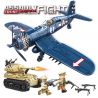 AMERICAN LEAGUE 98304 TIẾN RA PHÍA TRƯỚC XE TĂNG ELEPHANT CỦA ĐỨC MÁY BAY CHIẾN ĐẤU F4U CORSAIR MỸ bộ đồ chơi xếp lắp ráp ghép mô hình Military Army Quân Sự Bộ Đội