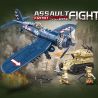 AMERICAN LEAGUE 98304 TIẾN RA PHÍA TRƯỚC XE TĂNG ELEPHANT CỦA ĐỨC MÁY BAY CHIẾN ĐẤU F4U CORSAIR MỸ bộ đồ chơi xếp lắp ráp ghép mô hình Military Army Quân Sự Bộ Đội