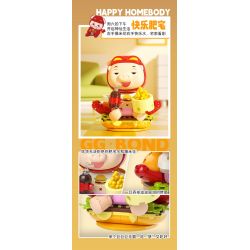 JAKI JK6851 6851 NGƯỜI LỢN NGÔI NHÀ HẠNH PHÚC BÉO bộ đồ chơi xếp lắp ráp ghép mô hình Movie & Game GGBOND HAPPY HONEBODY Phim Và Trò Chơi