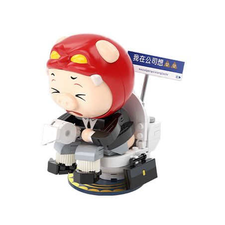 JAKI JK6852 6852 PIG MAN CÂU CÁ CÓ TRẢ TIỀN bộ đồ chơi xếp lắp ráp ghép mô hình Movie & Game GGBOND GOOF OFF Phim Và Trò Chơi