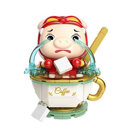 JAKI JK6853 6853 NGƯỜI LỢN CÀ PHÊ KHỐN KHỔ bộ đồ chơi xếp lắp ráp ghép mô hình Movie & Game GGBOND HARD COFFEE Phim Và Trò Chơi