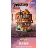 ZHEGAO 00426 THỊ TRẤN TRUNG QUỐC bộ đồ chơi xếp lắp ráp ghép mô hình Creator CHINATOWN Sáng Tạo 4653 khối