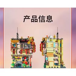 ZHEGAO 00426 THỊ TRẤN TRUNG QUỐC bộ đồ chơi xếp lắp ráp ghép mô hình Creator CHINATOWN Sáng Tạo 4653 khối
