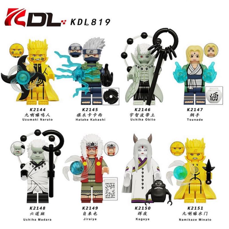 KDL K2144 2144 K2145 2145 K2146 2146 K2147 2147 K2148 2148 K2149 2149 K2150 2150 K2151 2151 819 NARUTO MINIFIGURES 8 PHONG CÁCH bộ đồ chơi xếp lắp ráp ghép mô hình Movie & Game Phim Và Trò Chơi