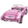 WE GAME COMING 66035 BARBIE MUI TRẦN bộ đồ chơi xếp lắp ráp ghép mô hình Movie & Game PINK CAR Phim Và Trò Chơi 898 khối