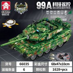 LE YI 66035 BÌNH ĐIỀU KHIỂN TỪ XA 99A bộ đồ chơi xếp lắp ráp ghép mô hình Military Army Quân Sự Bộ Đội 1628 khối