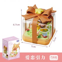 GEKKOSHA 804418 ĐIỀU ƯỚC NGÔI SAO TRÊN ĐẦU NGÓN TAY SỨC HẤP DẪN CỦA TÌNH YÊU bộ đồ chơi xếp lắp ráp ghép mô hình STARWISH RING BOX